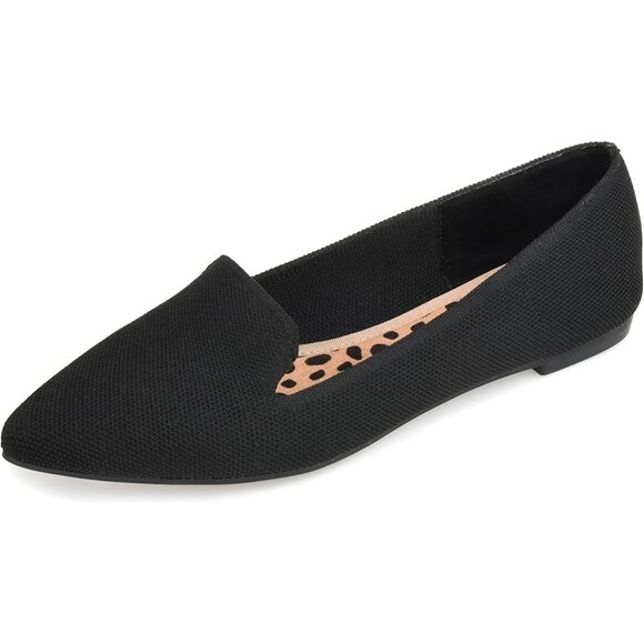 Journee Collection Womens Pointed Toe Slip on Ballet Flats - Picture 1 of 4